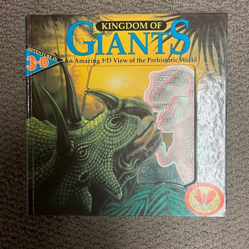 Kingdom of Giants 3D Dinosaur Book 1994 Readers Digest Hardcover with Glasses